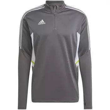 adidas Condivo 22 ανδρικό αθλητικό sweatshirt προπόνησης 1/2 Zip Grey Two/λευκό HD2312