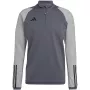 adidas Tiro 23 Competition αθλητικό μπουφάν προπόνησης γκρι τέσσερα Medium