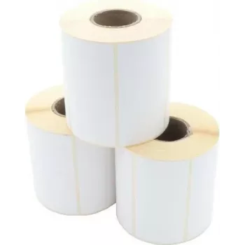 ARTDEV ετικέτες θερμομεταφοράς 100 x 50 mm, πυρήνας 40 mm, ρολό 103 mm, 930 ετικέτες, λευκό