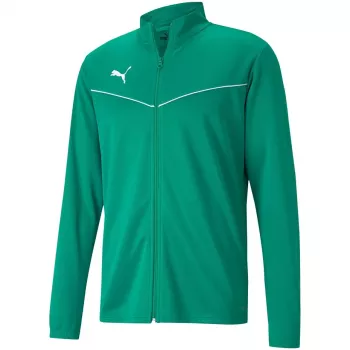 PUMA teamRISE αθλητικό μπουφάν προπόνησης πολυεστέρα πράσινο 657392 05 S - ανδρικό ποδοσφαιρικό μπουφάν με φερμουάρ