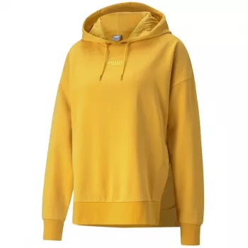PUMA γυναικείο HER φούτερ με κουκούλα TR ανοιχτό κίτρινο Relaxed Fit