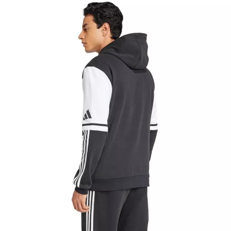 adidas Squadra 25 Ανδρικό Φούτερ με Κουκούλα Μαύρο/Λευκό Μέγεθος M