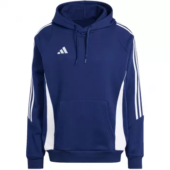 adidas Tiro 24 αντρικό φούτερ με κουκούλα Team Navy Blue/Λευκό ποδοσφαιρικό
