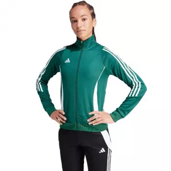 adidas Tiro 24 γυναικείο αθλητικό τοπ με φερμουάρ τετάρτου - Team Green - 2XL