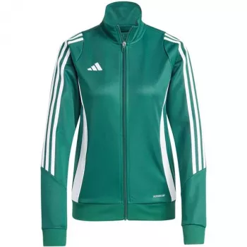 adidas Tiro 24 γυναικείο αθλητικό τοπ με φερμουάρ τετάρτου - Team Green - 2XL