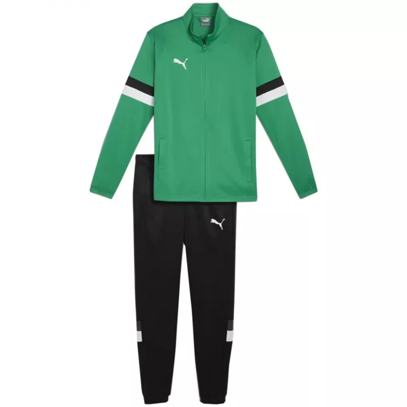 PUMA ανδρικό σετ προπόνησης Team Rise σε Pfeffergrün και Puma Black, μέγεθος S