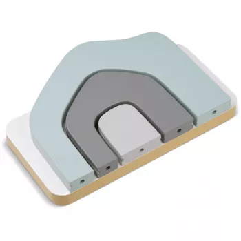 TONIES Mini Ράφι Τοίχου - Σπίτι 11003995 (ροζ) - Ροζ Σπιτόσχημο Ράφι MDF με 2 Ράφια, 3 Θήκες, για Παιδικό Δωμάτιο, Βρεφικό Δωμάτιο, Πιστοποιημένο EN 71
