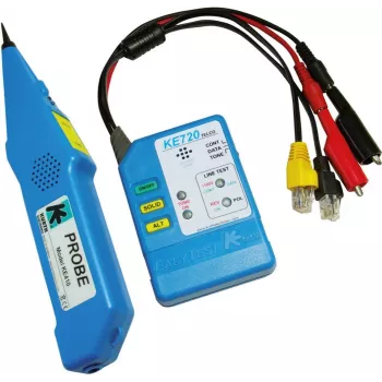 Kurth Electronic KE 701 tester καλωδίων δικτύου με γεννήτρια τόνου, RJ45/RJ11/Coax, προστασία 240V