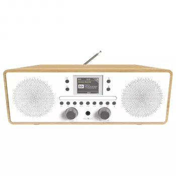 Reflexion HRA21DAB+ λευκό DAB+ FM ραδιόφωνο τοποθέτησης με CD player, διπλό ξυπνητήρι, τηλεχειριστήριο