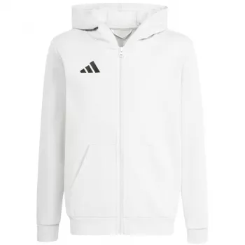 adidas Entrada 26 Full Zip Hoodie παιδικό λευκό KH1783 140cm
