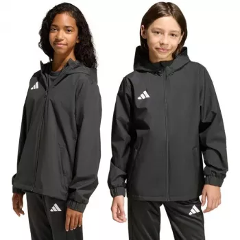 adidas Entrada 26 Αδιάβροχο Μπουφάν Παιδικό Μαύρο JZ9104 128cm