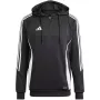 adidas Tiro 24 Training Hooded ανδρικό μπλούζα μαύρο IJ9957