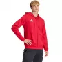 adidas Entrada 26 Full-Zip Hoody ανδρικό Team Power Red/λευκό M
