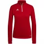 adidas Entrada 22 Top Training γυναικείο αθλητικό sweatshirt κόκκινο L