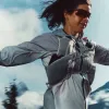adidas TERREX Xperior CLIMA365 Light Windweave γυναικείο μπουφάν - μαύρο/λευκό, μέγεθος M