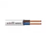 καλώδιο H03VV-F 3x0,75 λευκό 50m