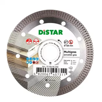 DISTAR MULTIGRES δίσκος κοπής διαμαντιού 125 x 1,4 x 10 x 22,23 mm