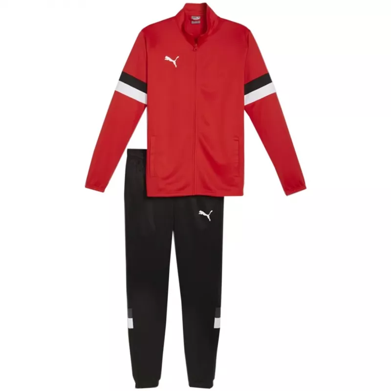PUMA ανδρικό Team Rise Full-Zip αθλητική φόρμα κόκκινο/μαύρο 2XL