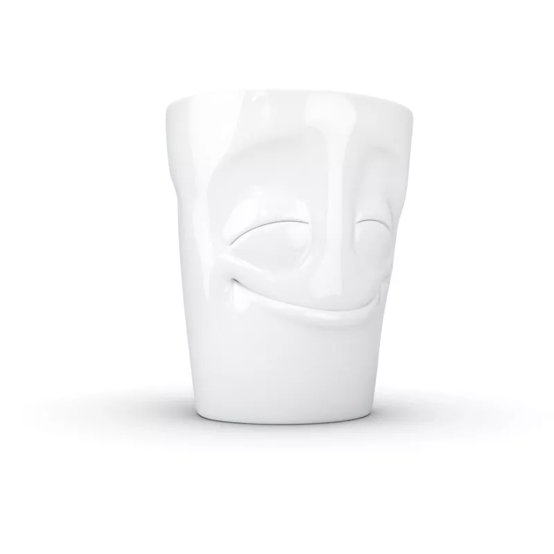 FIFTYEIGHT PRODUCTS T018301 Λευκή κούπα με λαβή Amused 350 ml