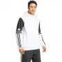 adidas Squadra 25 φούτερ με κουκούλα ανδρικό λευκό/μαύρο μέγεθος M