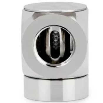Thermal Grizzly DeltaMate Rotary 90° Adapter G1/4 inch σε G1/4 inch, Γυαλιστερό νικέλιο