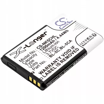 Cameron Sino 1200mAh Li-ion μπαταρία για Nokia BL-5C, BL-5CA, Teltonika, Lark BL-6SP