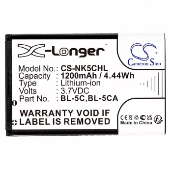 Cameron Sino 1200mAh Li-ion μπαταρία για Nokia BL-5C, BL-5CA, Teltonika, Lark BL-6SP