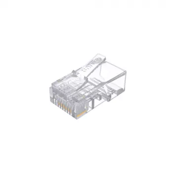 UNITEK RJ45 αρθρωτό βύσμα αρσενικό (8P8C) Cat. 5e, συσκευασία 100 τεμ.