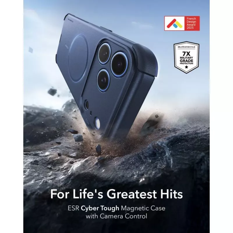 ESR Cyber Tough MagSafe θήκη για iPhone 17 Pro Max / 18 Pro Max - μπλε