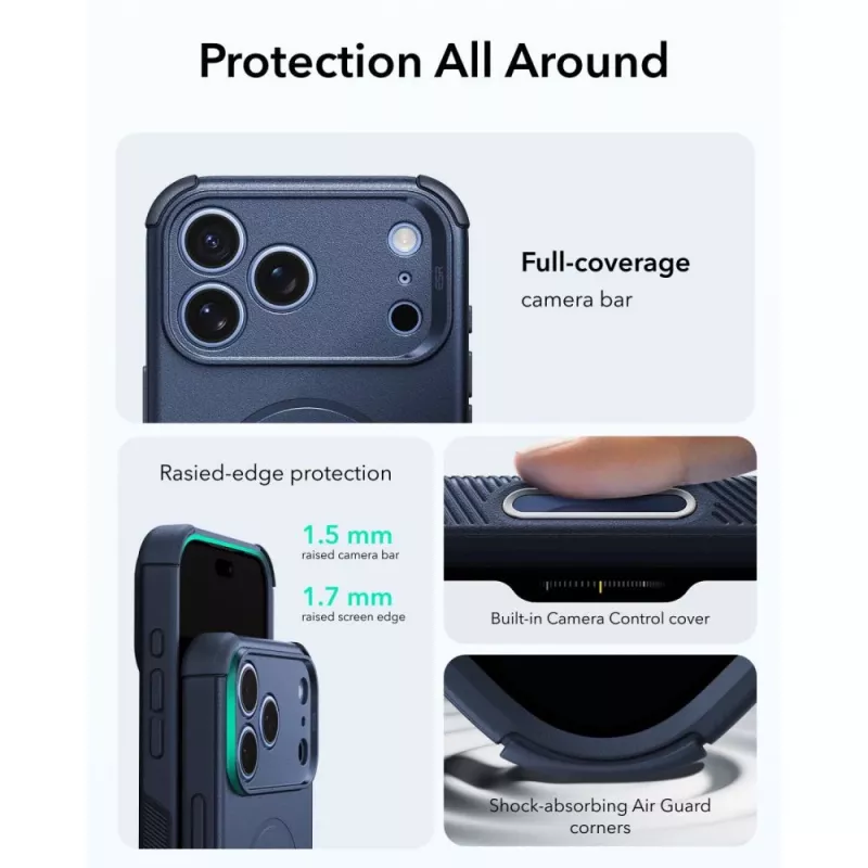 ESR Cyber Tough MagSafe θήκη για iPhone 17 Pro Max / 18 Pro Max - μπλε