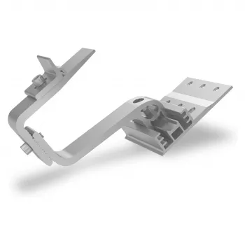 K2 Systems SingleHook 4S άγκιστρο οροφής για τοποθέτηση PV, ανοξείδωτο ατσάλι, ρυθμιζόμενο καθ' ύψος, πιστοποιημένο TÜV
