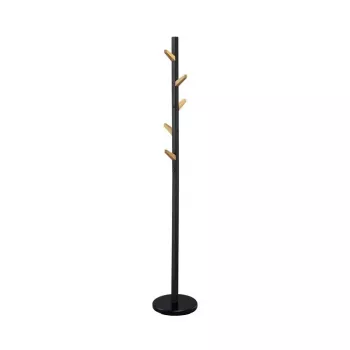 Ελεύθερη κρεμάστρα ρούχων W66 Μαύρο 177 cm, βαμμένος χάλυβας με πούδρα, αντοχή 15 kg