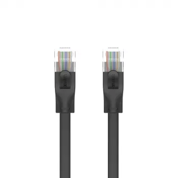 UNITEK Cat.6 UTP Επίπεδο καλώδιο 10m Μαύρο RJ45 Snagless Gigabit Ethernet