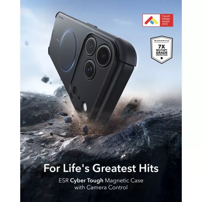 ESR Cyber Tough MagSafe Θήκη για iPhone 17 Pro Max / 18 Pro Max - Μαύρο