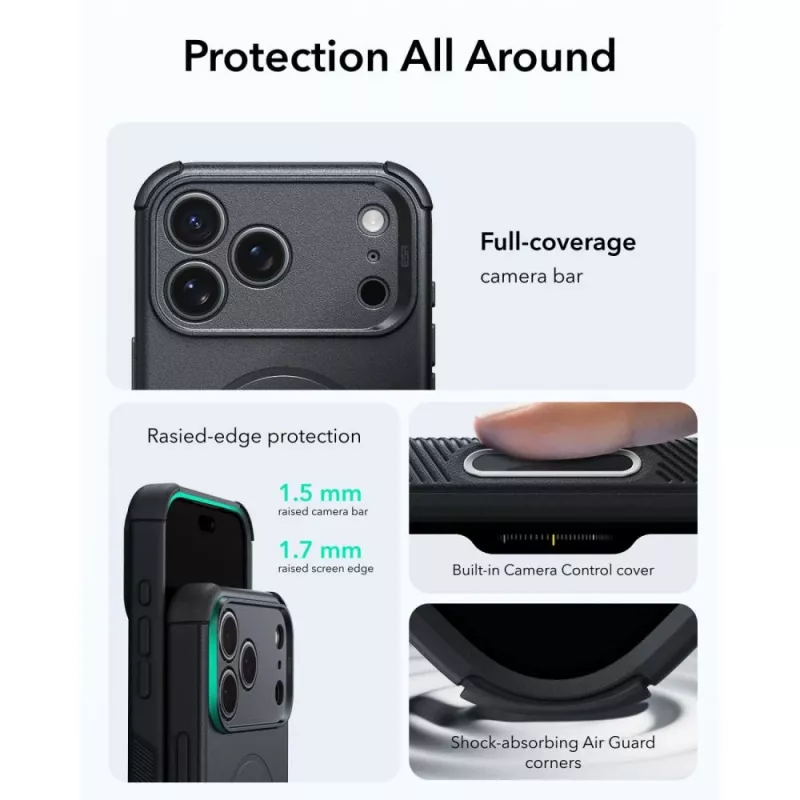 ESR Cyber Tough MagSafe Θήκη για iPhone 17 Pro Max / 18 Pro Max - Μαύρο
