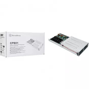 SilverStone SST-CPB01 1U 1+1 πλεονασματικό CRPS board διανομής τροφοδοσίας με κλωβό, έως 2400 W