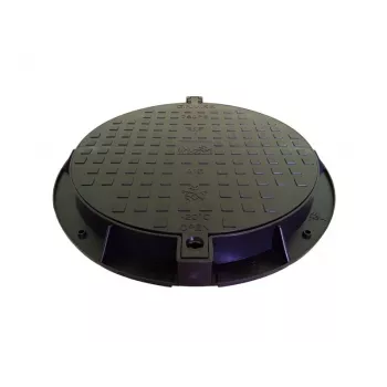 Κάλυμμα κήπου για αποχέτευση 780PE-B A15 μαύρο HDPE καπάκι φρεατίου