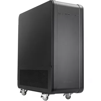 SilverStone Technology ALTA G1M κουτί Micro-ATX Tower - Μαύρο, tempered glass, περιστροφή motherboard 90°, ανεμιστήρας Air Penetrator 180mm