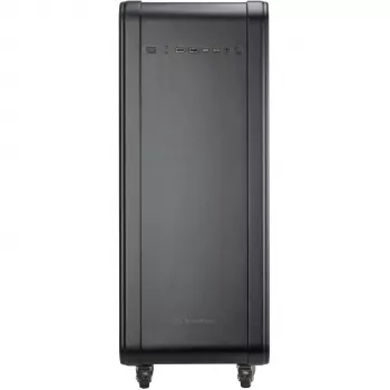SilverStone Technology ALTA G1M κουτί Micro-ATX Tower - Μαύρο, tempered glass, περιστροφή motherboard 90°, ανεμιστήρας Air Penetrator 180mm