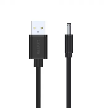 UNITEK καλώδιο τροφοδοσίας USB σε DC 3,5x1,35mm 5V 2A 1,5m Μαύρο
