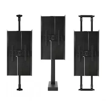 B-TECH AV Ρυθμιζόμενο Πίσω Κάλυμμα για Οθόνες 55 ιντσών - Μαύρο
