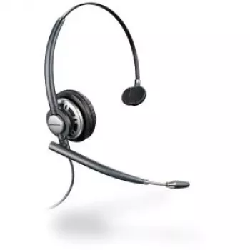 Ενσύρματο μονοφωνικό ακουστικό Poly EncorePro HW710 με μικρόφωνο μείωσης θορύβου, Quick Disconnect, Μαύρο