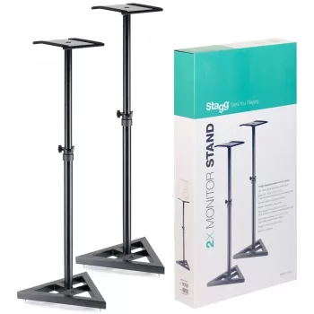Stagg SMOS-10 SET Ζεύγος βάσεων ηχείων monitor από ατσάλι με τηλεσκοπική ρύθμιση ύψους