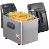 FRITEL TURBO SF Φριτέζα 4L 2800W Ανθρακί Μεταλλικό/Ασημί