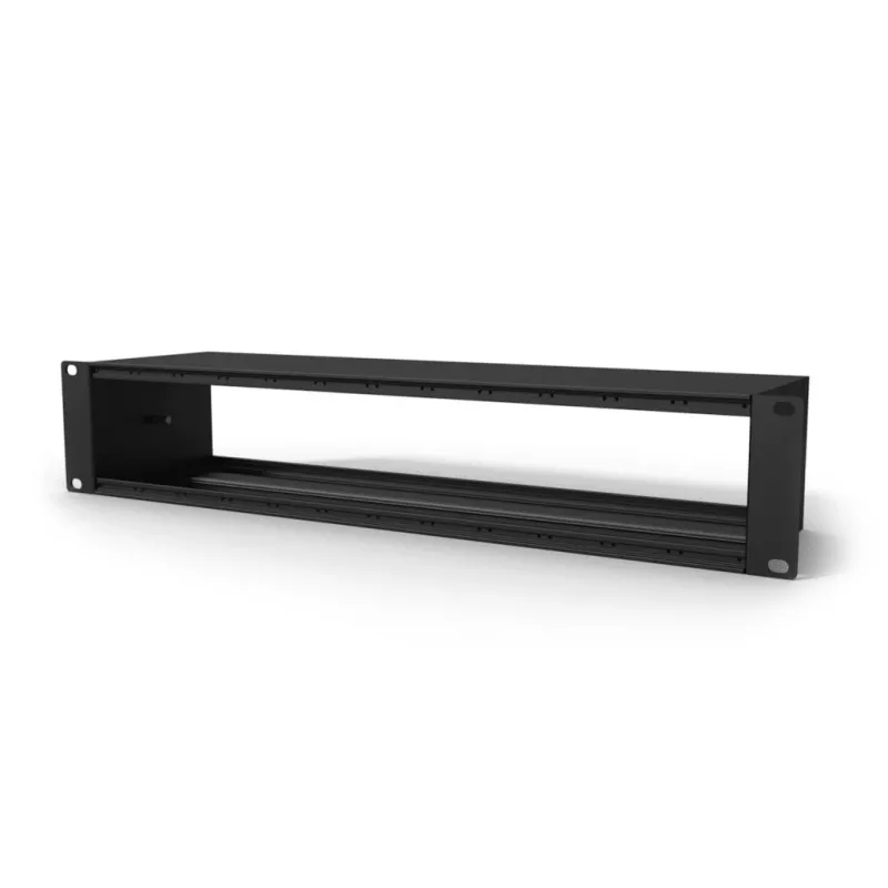 CAYMON CASY142/B Πάνελ rack 19 inch 1U με 2 υποδοχές Neutrik SpeakON NL4MP, Μαύρο
