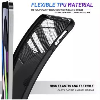 MRDISC θήκη πλάτης για Apple iPad Pro M4 Μαύρο TPU - λεπτή θήκη με απορρόφηση κραδασμών, υπερυψωμένα άκρα, ανθεκτική ματ επιφάνεια, ακριβείς εγκοπές (MG-BCIPTABPROM4SW)