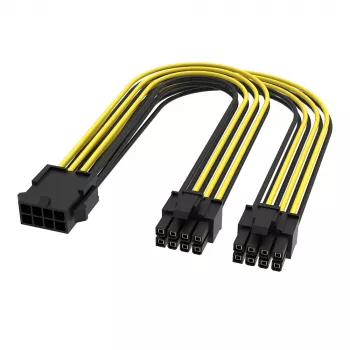 Akasa 6 Σετ Καλώδιο Διαχωριστή PCIe σε Διπλό 6+2-Pin - 24 cm