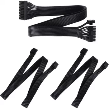 SilverStone Technology SST-PP05-MBEPS καλώδιο επέκτασης EPS 8-Pin - μπλε/μαύρο, 300mm