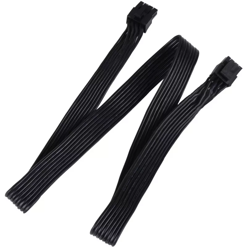 SilverStone Technology SST-PP05-MBEPS καλώδιο επέκτασης EPS 8-Pin - μπλε/μαύρο, 300mm