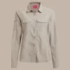 Craghoppers NosiLife Adventure LS Shirt III γυναικείο πουκάμισο ταξιδιού - Soft Mushroom, XS